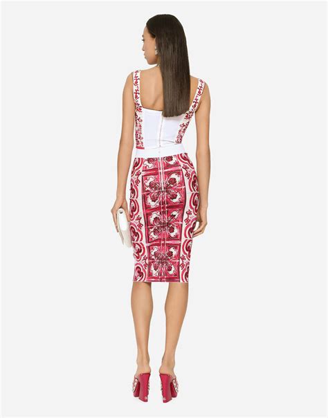 dolce gabbana majolica skirt|majolica pencil skirts.